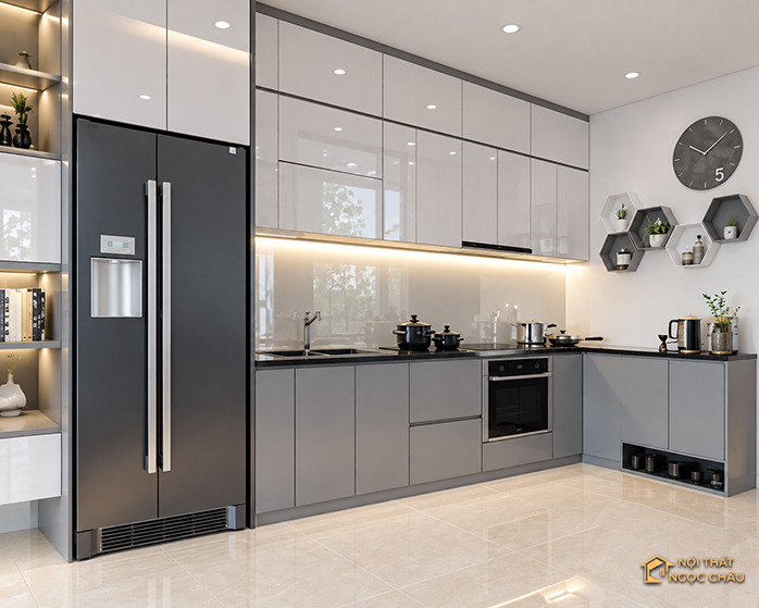 Tủ bếp nhựa Acrylic tòa S2 Vinhomes Ocean Park
